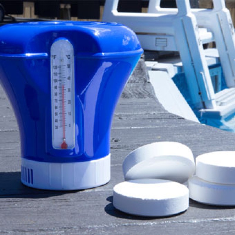 Floating Dispenser /Thermometer Floating Dispenser /Thermometer