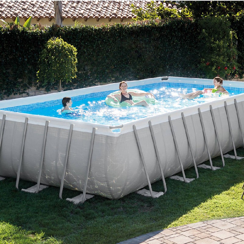 Rectangle Frame Pool 5.49m x 2.74m Depth:1.22m Rectangle Frame Pool 5.49m x 2.74m Depth:1.22m