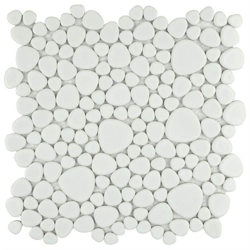 White Ceramic Pebbles White Ceramic Pebbles