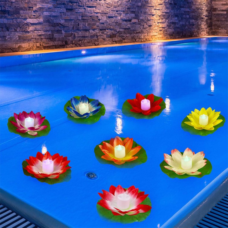 Floating Led Lights Lotus Floating Led Lights Lotus