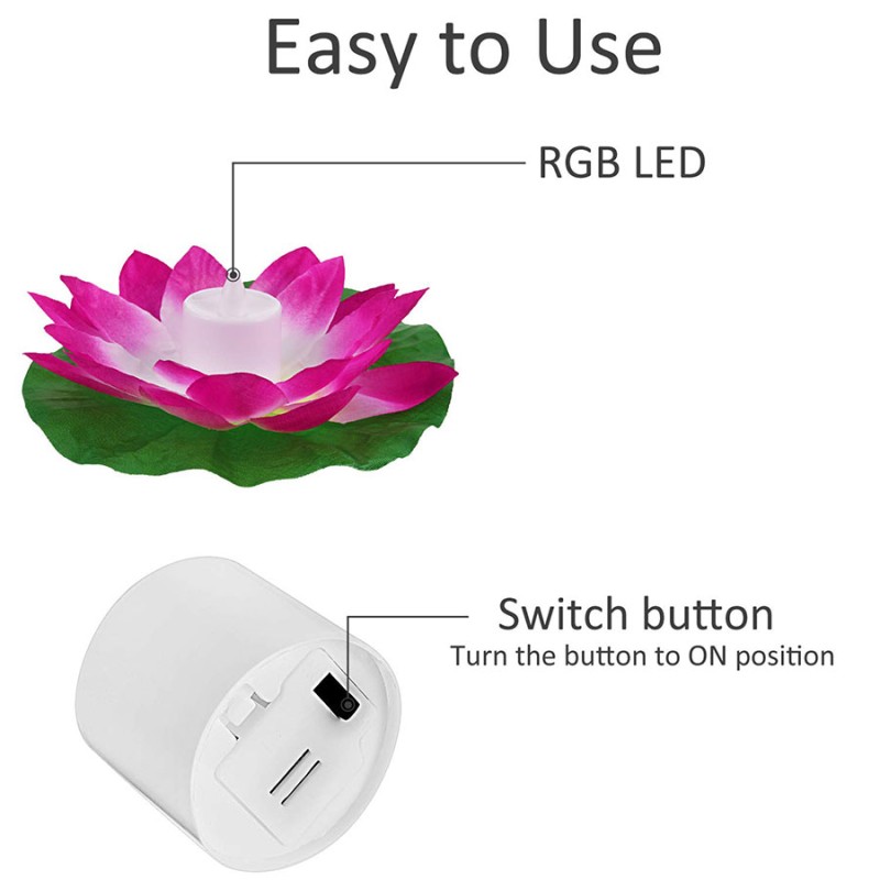 Floating Led Lights Lotus Floating Led Lights Lotus