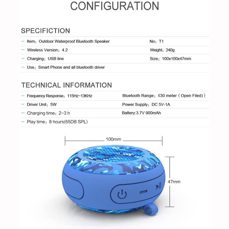 Waterproof Outdoor Bluetooth Speaker Waterproof Outdoor Bluetooth Speaker