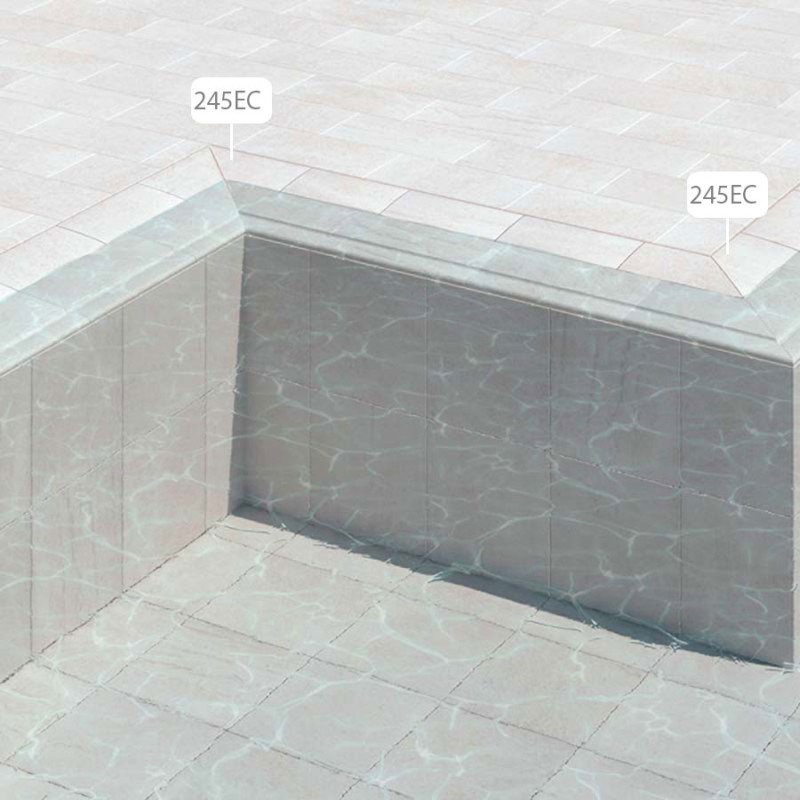 Overflow Pool Invisible Grating Corner 245 EC Overflow Pool Invisible Grating Corner 245 EC