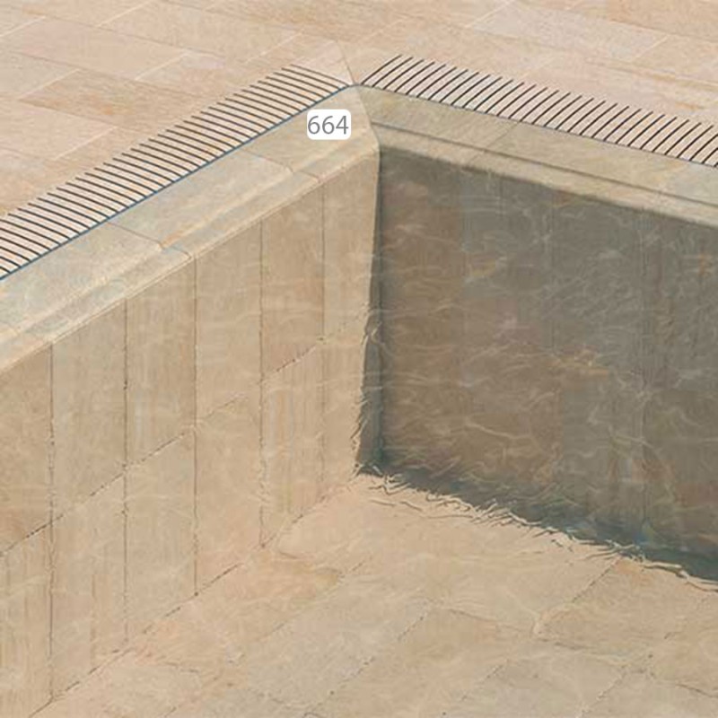 Overflow Pool Coping Corner 664 Overflow Pool Coping Corner 664