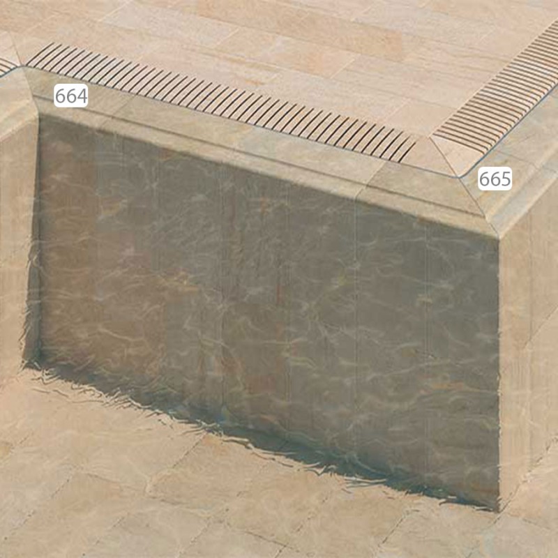 Overflow Pool Coping Corner 665 Overflow Pool Coping Corner 665
