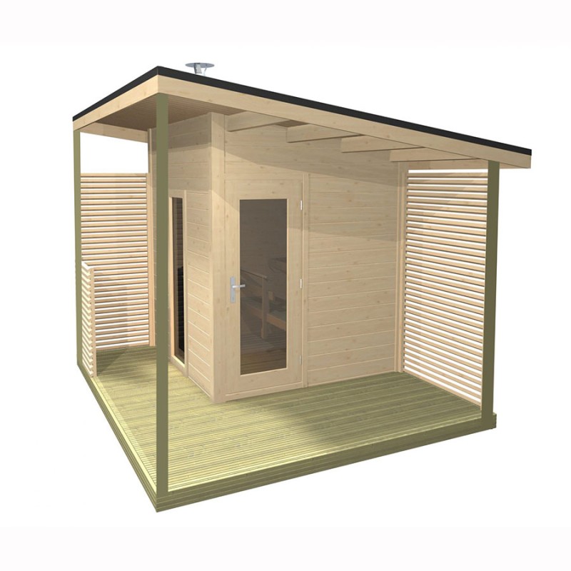 Outdoor Sauna Solid Compact Outdoor Sauna Solid Compact