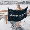 Sauna Towel Healing With Heat , Black Sauna Towel Healing With Heat , Black