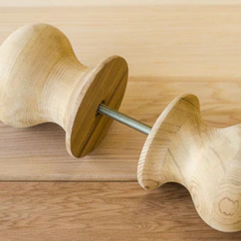 Sauna Wooden Round Handle